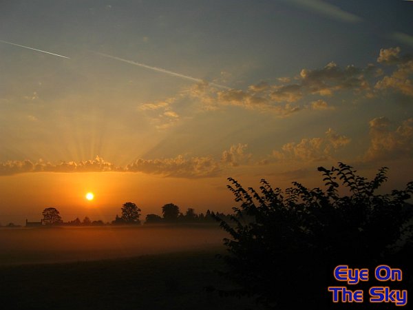 Gorgeous misty sunrise