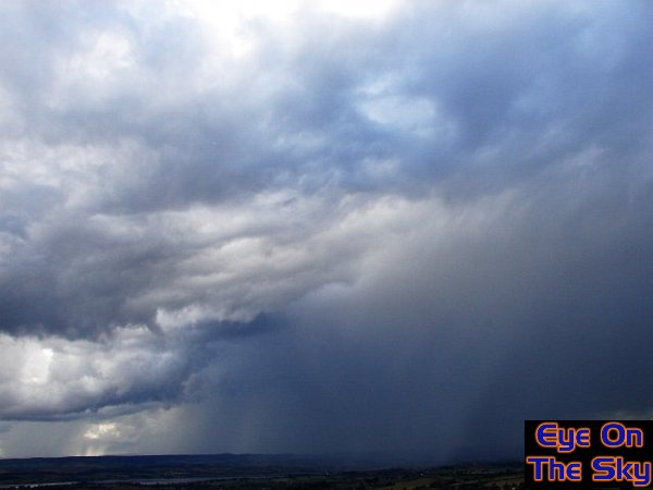 A downpour approaching Exeter