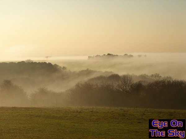 Fog cascades over the Dows