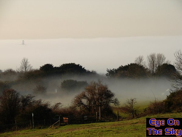 Foggy carpark